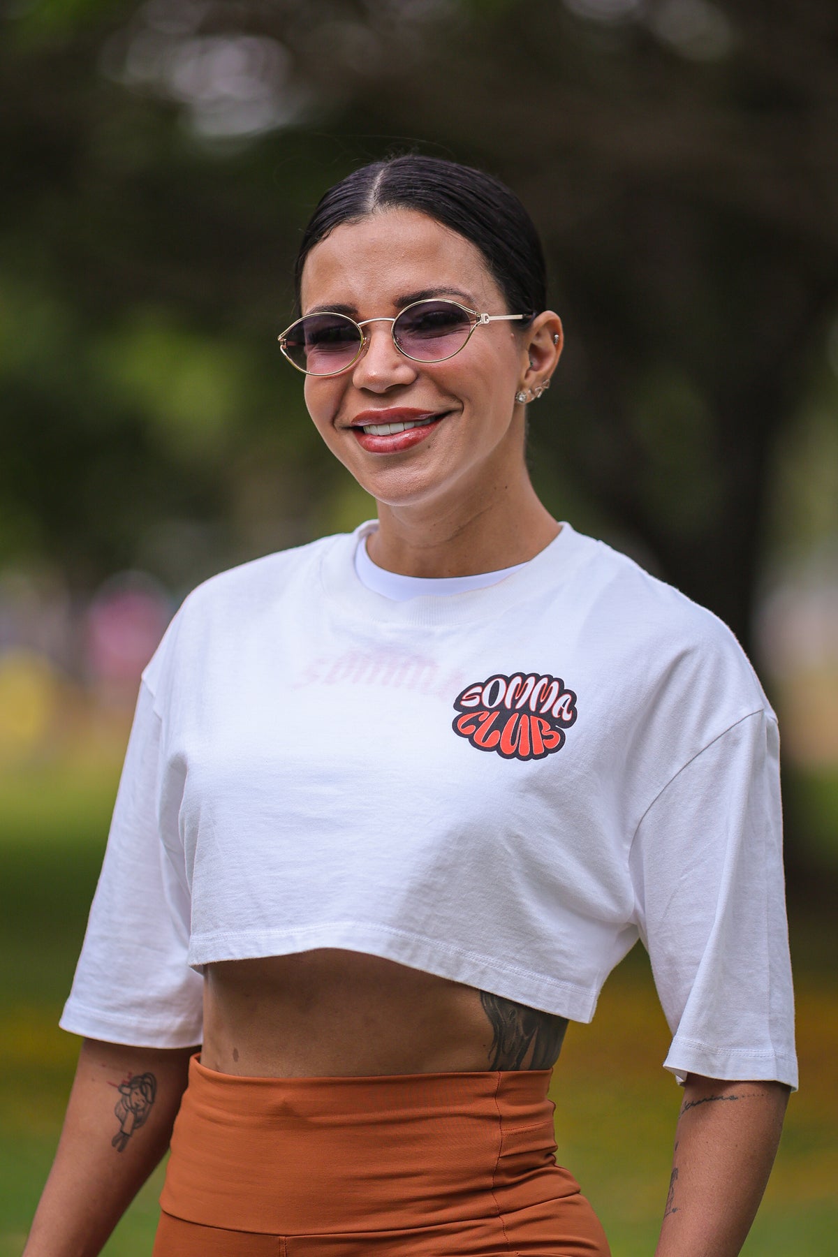 Cropped Oversized Off-White