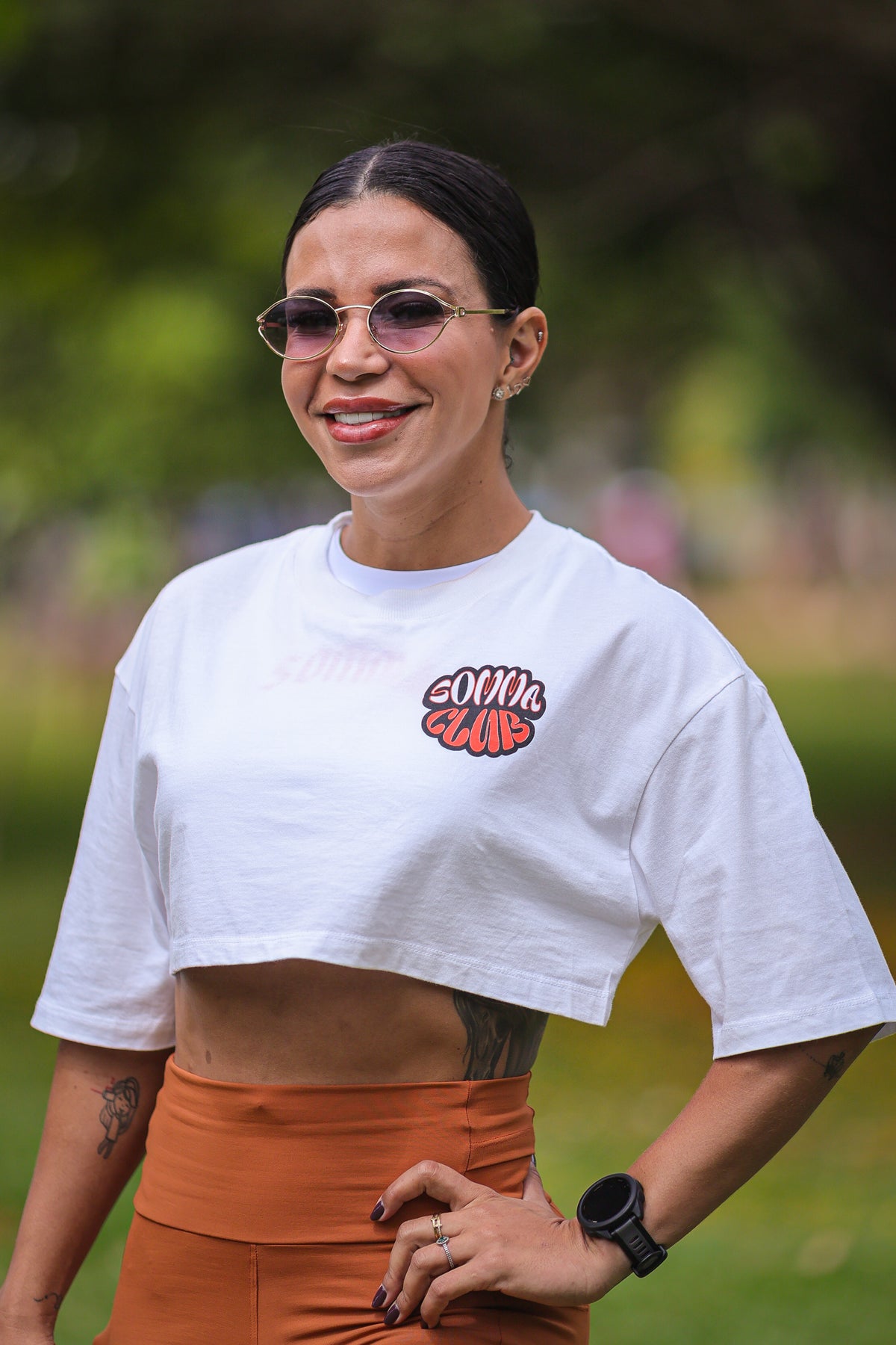 Cropped Oversized Off-White